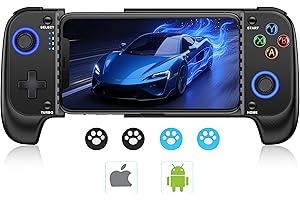 MystNova Wireless Phone Mobile Gaming Controller for iPhone/Android - Turn Your iPhone into a Gaming Console - Play Xbox, PlayStation, Steam Link, Cloud Gamepad for iOS