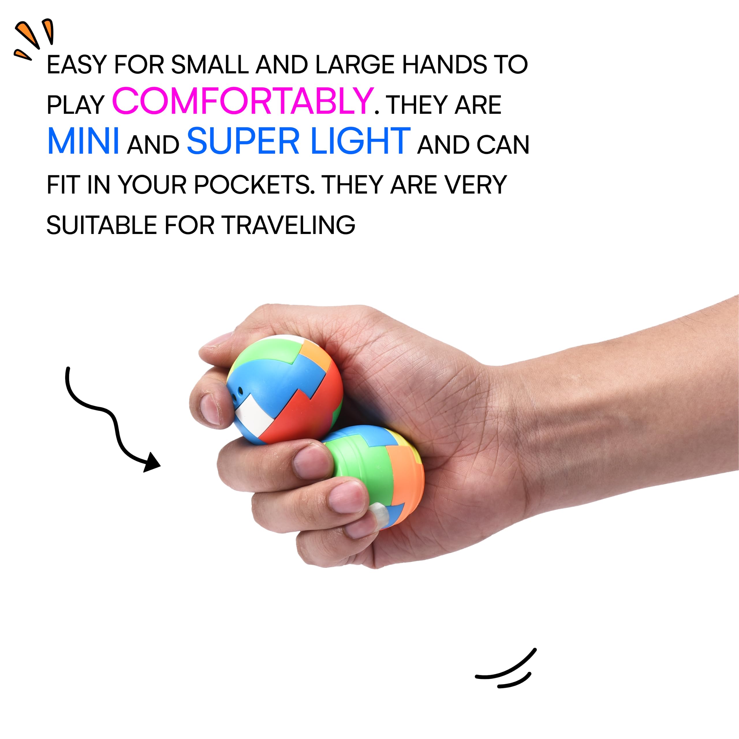 Amazaque Brain Teaser Puzzles for Kids, Teens, and Adults - Mind Game Puzzle Set - 3D Unlock Interlock Toy Desk Toys for Office - Suitable for IQ, Logic Test, Fidgeting and Pastime - Hand Puzzles
