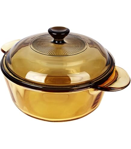 Cocotte en verre de 3 litres avec couvercle en verre
