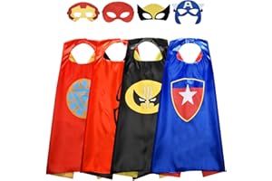 Roko Toys for 3-10 Year Old Boys, Superhero Capes for Kids Dress up Costumes Party Supplies Present Chistmas Gifts Stocking