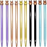 Lopenle 10 PCS Owl Metal Ballpoint Pens Novelty Animal Pens Easter Stationery 1.0 mm Black Ink For School Office Stationery Supplies