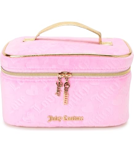 Amazon.com: Juicy Couture Pink Makeup Bag Cosmetics Organizer