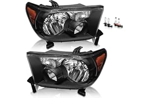 Headlights w/Bulbs Assembly For 2007 2008 2009 2010 2011 2012 2013 Toyota Tundra Head lights for 2008-2017 Sequoia Headlamp H