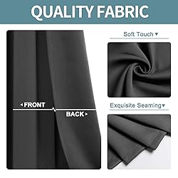ChrisDowa Blackout Door Curtains for Doorway