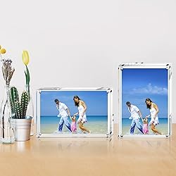 AMEITECH Acrylic Photo Frames,3.5x5'' Double Sided