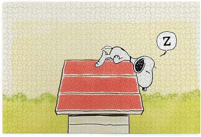 Amazon スヌーピー ジグソーパズル1000ピース 大人の子供パズルおもちゃゲームクラシックパズル教育ギフト家の装飾壁ア 75x50cm パズル おもちゃ おもちゃ