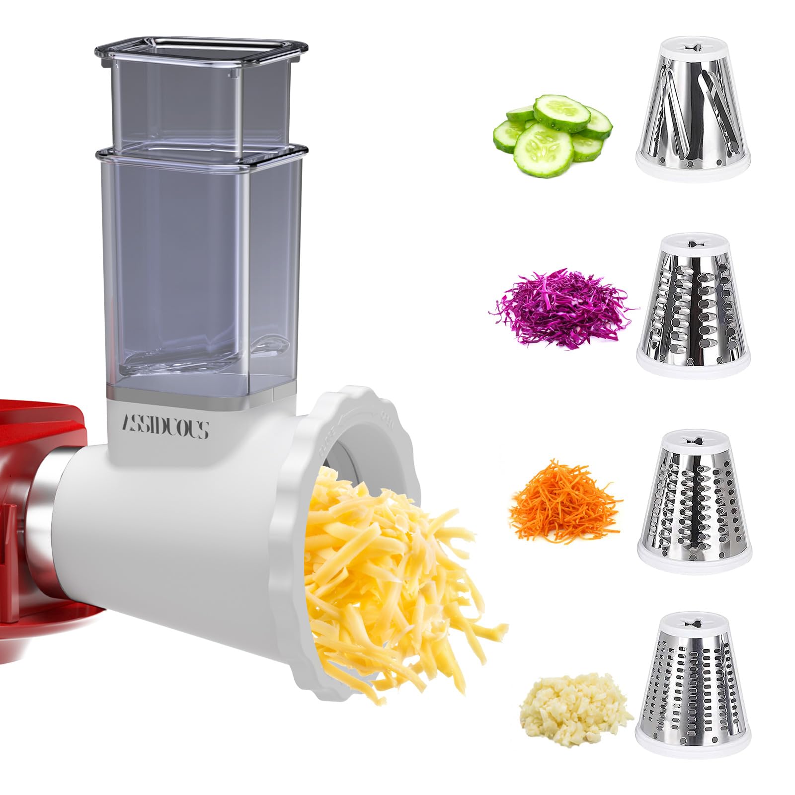 Kenwood Vegetable Cutter and Slicer, Stainless Steel Accessory for KVC/KVL Models, Food Preparation Shredder