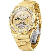OLEVS Automatic Mens Watches Self Winding Mechanical Business Luxury Dress Wrist Watch Stainless Steel Waterproof Luminous Day Date
