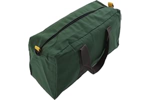 UPALDHOU Tool Bag, Large Capacity Canvas Tool Tote with Wide Mouth Design for Easy Access, Heavy Duty Hand Carry Bag for Elec
