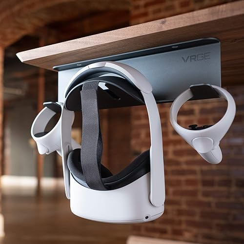 Wall Mount Oculus Quest Upgrade Storage VRGE VR Stand Under Desk