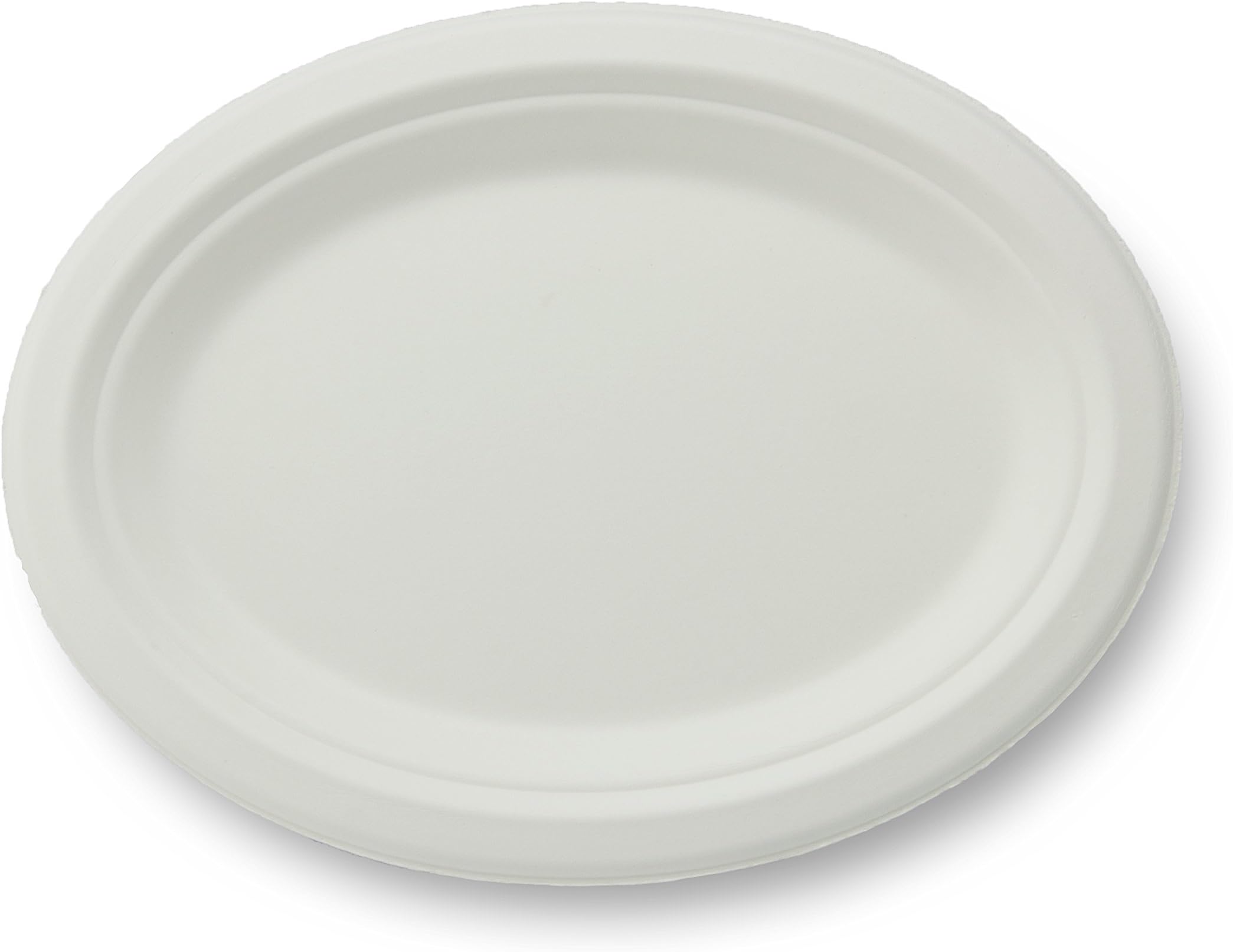 100% Compostable Natural Plant Fiber Oval Platter, 10.5-Inch, 500-Count Case