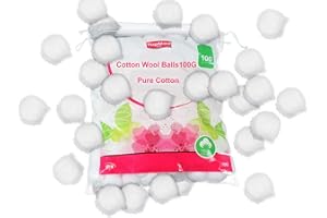 TOPMED ETS Top Med Cotton Wool Balls100G Pure Cotton 200 Count (Pack of 2)