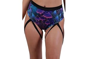 EVELUST Rave Booty Shorts For Women - EDC Edm Festival Outfit Accessories Pole Dance Butt Lifting Legging High Waist Bottom