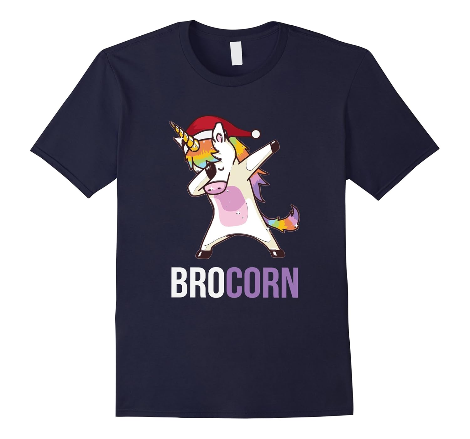 Bro Unicorn Christmas Family Matching T-Shirt-Rose