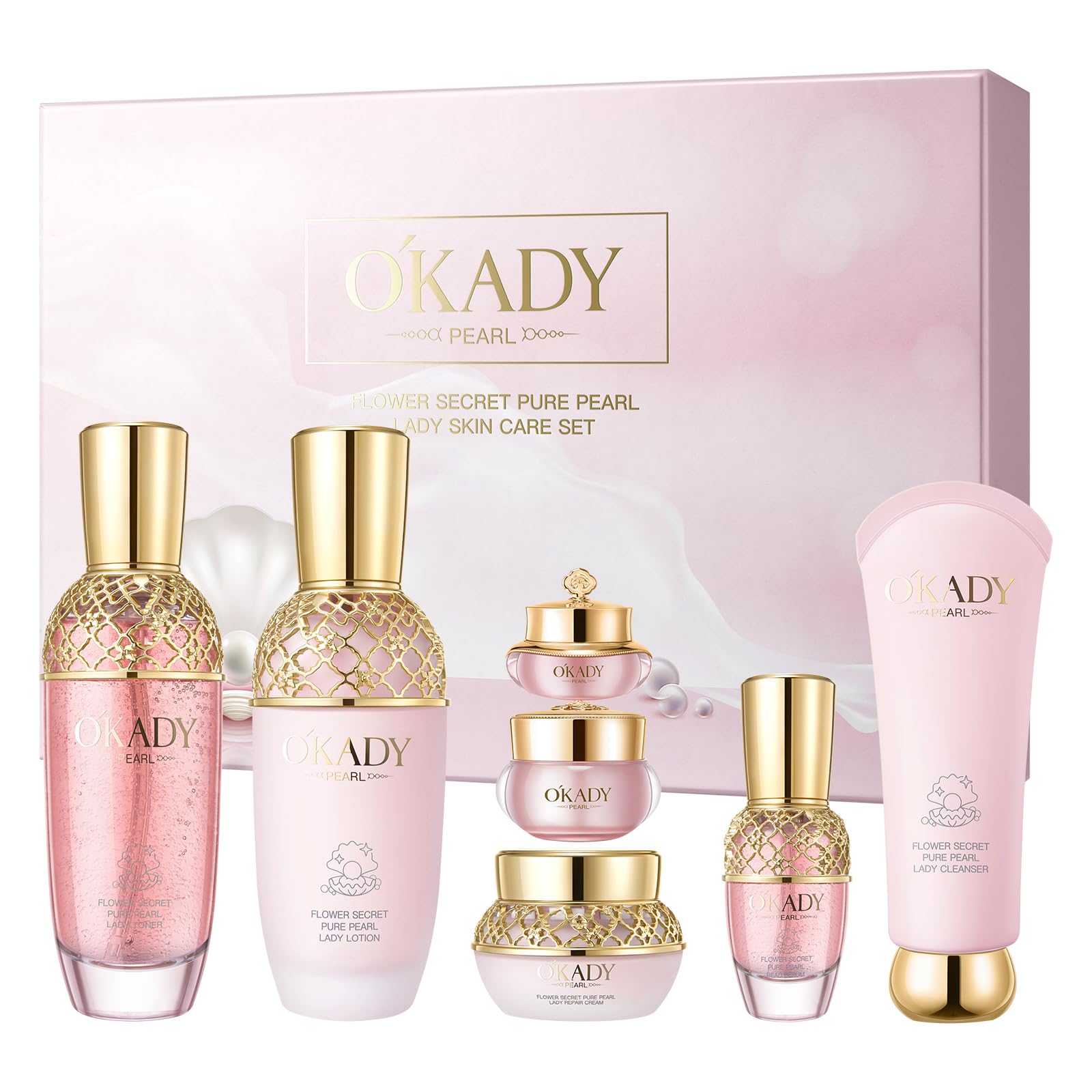 Photo 1 of AESTHTANY 7-In-1 Anti-Aging Skin Care Set For Women Skincare Set Gift Set Birthday Gift Mother's Day Gift Valentine's Day Gift