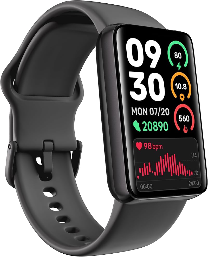 TOOBUR Fitness Watch Heart Rate Sleep Tracker Pedometer 3ATM Waterproof No