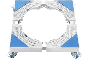 MAOPINER Multi-Functional Furniture Dolly Roller Base Adjustable Movable Base Refrigerator Stand for Washing Machine Refrigerator and Dryer (4 wheels)