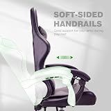 T-THREE Ergonomic High-Back Gaming Chair with Lumbar Headrest Gray view 8