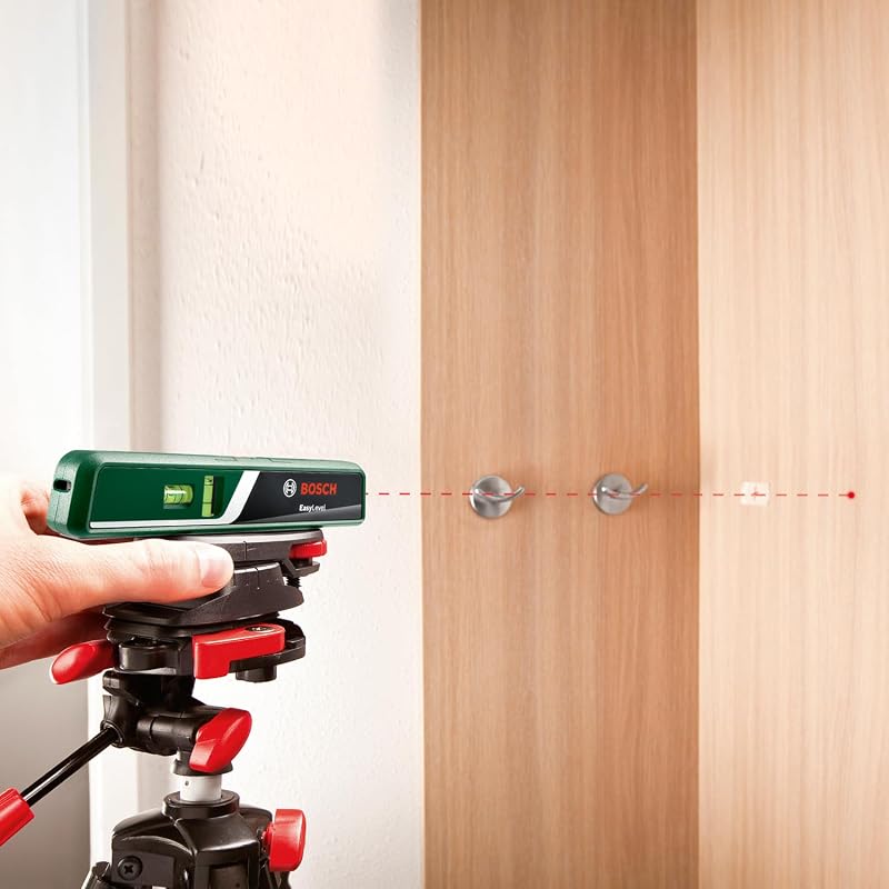 livella laser a bolla EasyLevel con fissaggio a parete