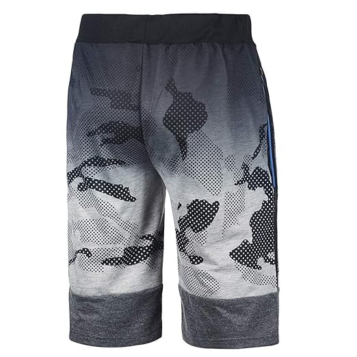 YUNGYE Pantalones Cortos de Playa de Bolsillo Impresos Casuales ...