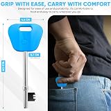 Rubigo 3 Pack Disabled Toilet Key UK with Just Cant Wait Card Blue view 5
