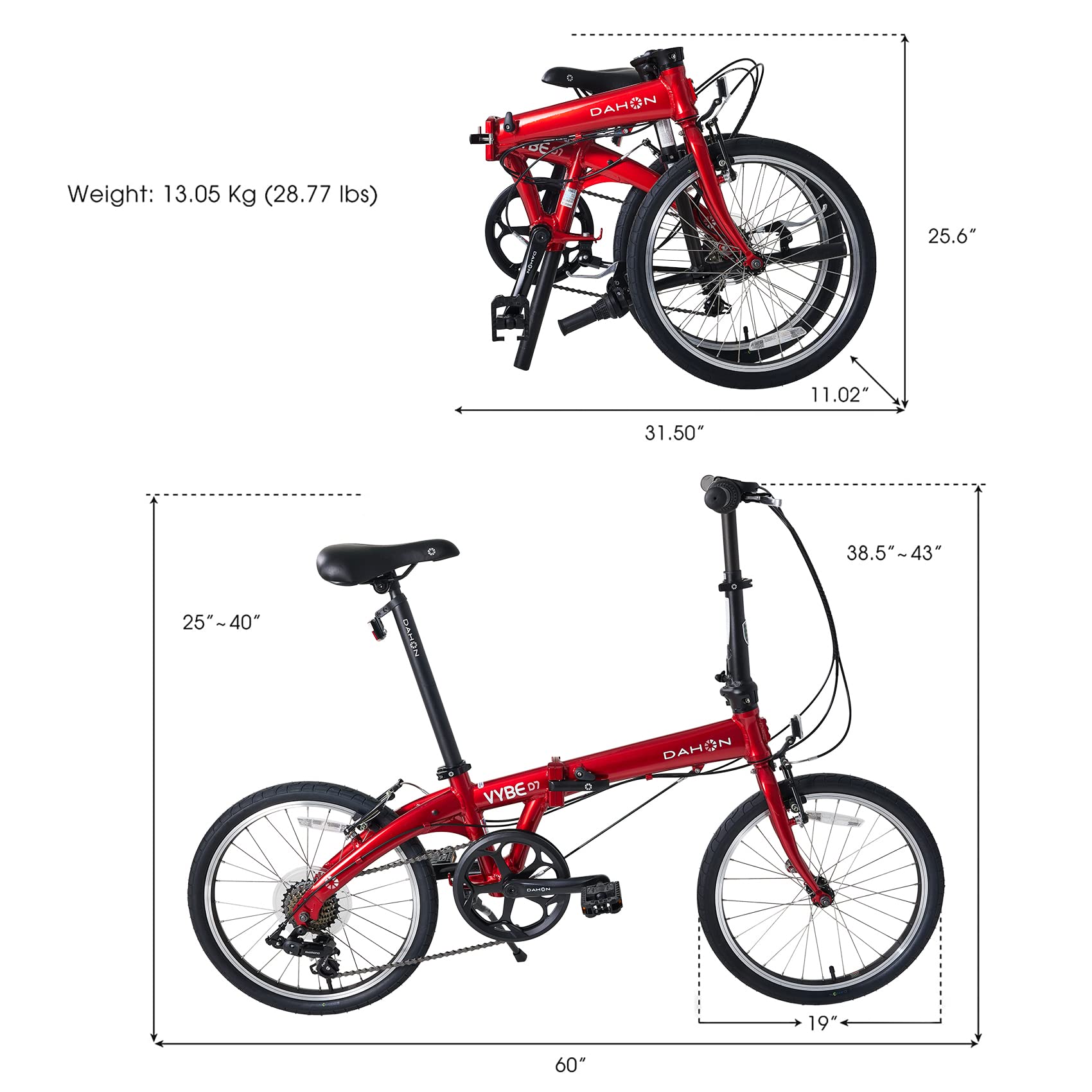 Mua Dahon VYBE D7 Folding Bicycle Lightweight Aluminum Frame 7