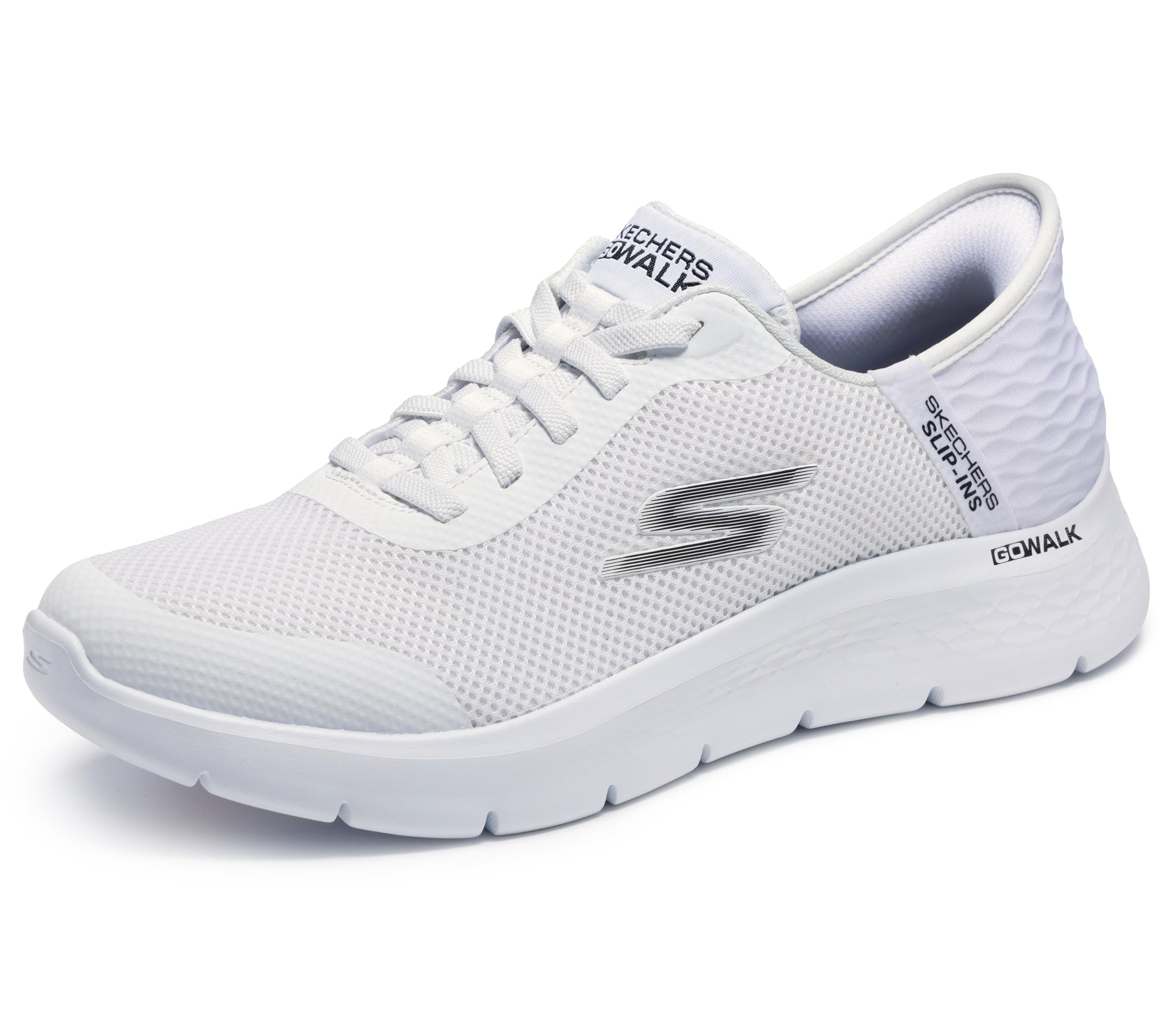 Skechers Men's Go Walk Flex Hands Up Hands Free Slip-Ins Sneaker, White, 16 X-Wide Image