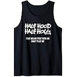 Amazon Com Half Hood Half Holy Pullover Hoodie Clothing