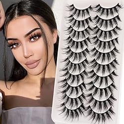 Veleasha Lashes Fluffy Wispy Faux Mink Eyelashes