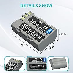 LP EN-EL3e Battery Pack, 2-Pack 2600mAhBattery for