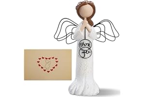 SIGUEJOR Thank You Angel Gifts for Women, Teachers, Coworkers - Perfect for Employee Appreciation, Thanksgiving, and Gratitude - Hand-Painted Sculpted Figure for Friends and Colleagues