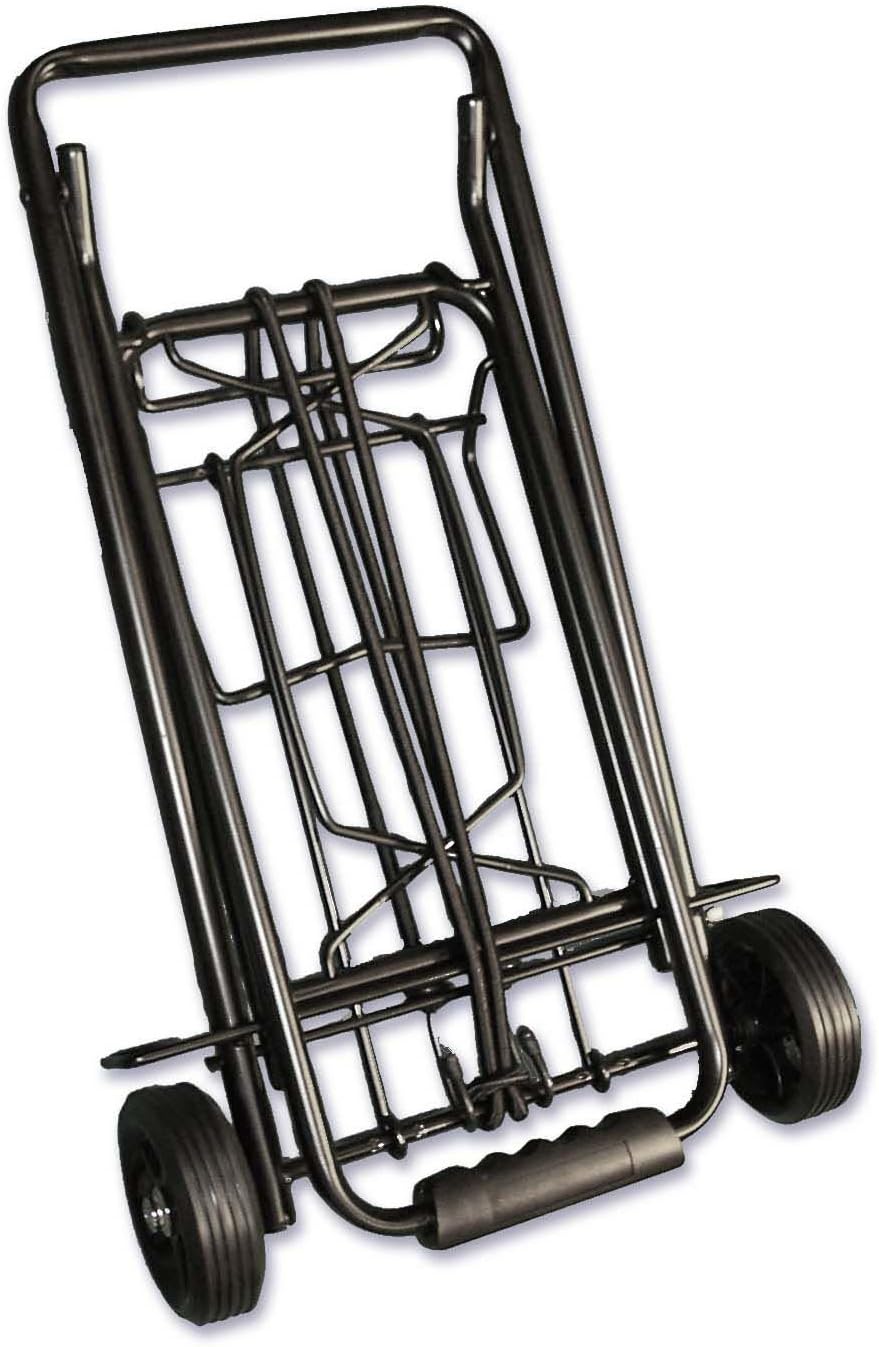 staples metal luggage cart black 108258