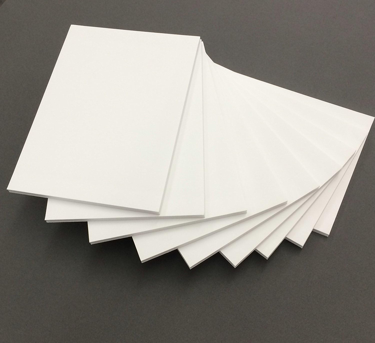 Pack of 10 8x10 3/16" White Foam Core Backings