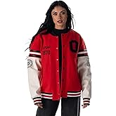 The Wild Collective Unisex Ohio State Drop Shoulder Varsity Jacket