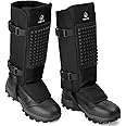Kalkal Snake Gaiters, 1200D Waterproof Snake Chaps Snake Gaiters for Men Women, Adjustable Snake Bite Protection Snake Guards for Legs Men, Snake Proof Gaiters for Hiking Hunting