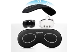 UPOK VR Lens Protector Pad Compatible with Meta Quest 3 / Quest 3s / Vision Pro | Universal Dirt Dust Proof Cleaning Pad for VR Headset, Protect Lenses from Sunlight or Scratches(0.63in Thick)