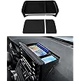 Karltys Dashboard Center Console Organizer for Toyota RAV4 2019-2025 Accessories (NOT for 10.5-Inch Screen), RAV4 Dash Organizer for Phones, Keys & More, ABS Dash Storage Tray with Non-Slip Liners