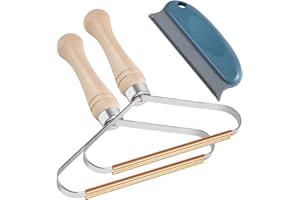 YOFOCOO Pet Hair Remover, Deep Cleaning Dog Cat Hair Remover, Lint Cleaner Pro, Fur Removal Tool, Portable Carpet Scraper Rake, Fuzz Hairball Shaver for Carpet, Car Mat, Couch, Pet Bed, Rug - Green, Pack of 3