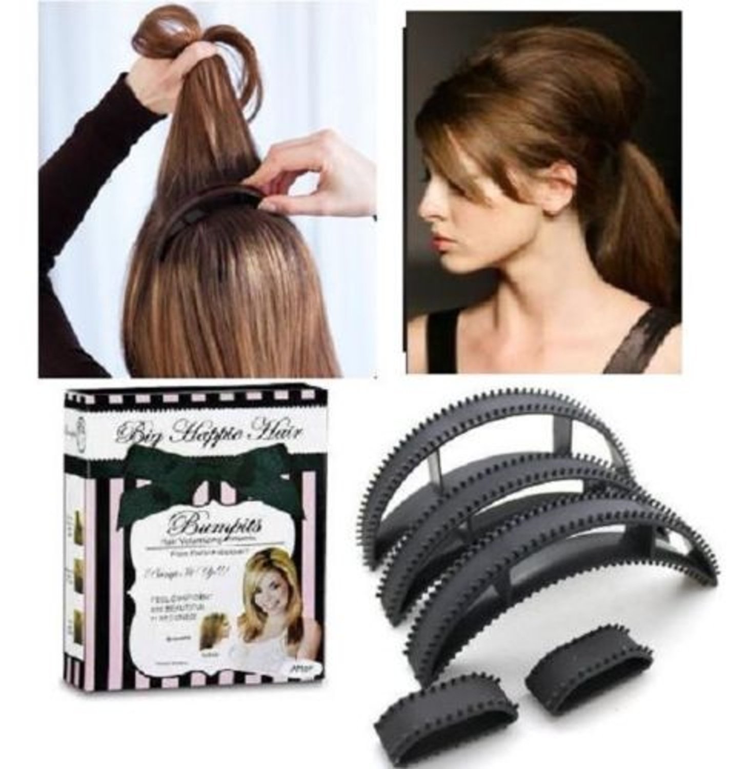 Buy Zelin Fashion Hair Volumising Inserts Bumpits Black Hair