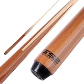 GSE 36"/42"/48"/52"/58" 1-Piece Canadian Maple Shorty Pool Cue Sticks | Solid Hardwood, Billiard House Bar Pool Cue Sticks for Beginners, Small Limited Tight Space Use