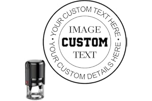 Personalized Custom Logo Stamp,Signature Stamps for Signing Name,Self Inking personalized rubber stamp,Personalized Sellos,Pe