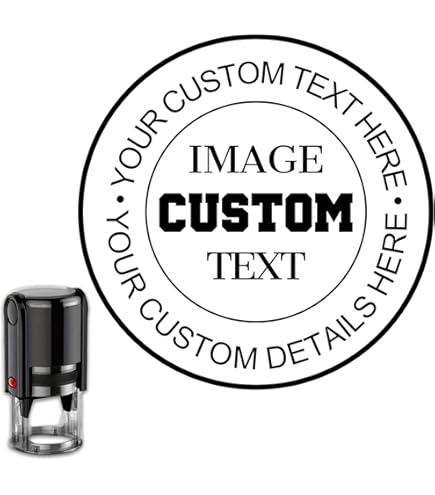 Calligraphy Wreath Self-Inking Address Stamp From