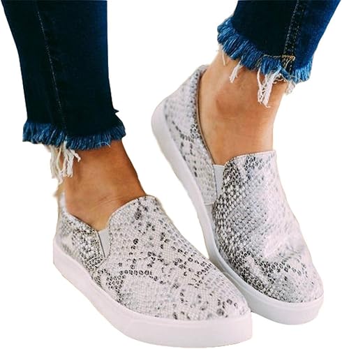 chellysun slip on running flat sneakers