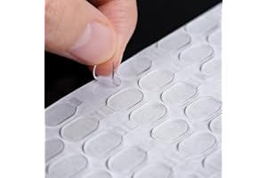 WWYICHEN Double Sided Adhesive Dots, Clear Removable Stick Dots for Picture, Photos, Balloon, Festival Party Decorations (100, 8x13mm)