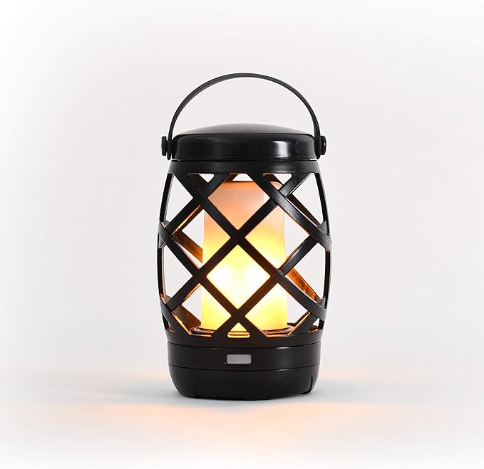 Auraglow Battery Operated Flickering Flame Outdoor Garden Hanging