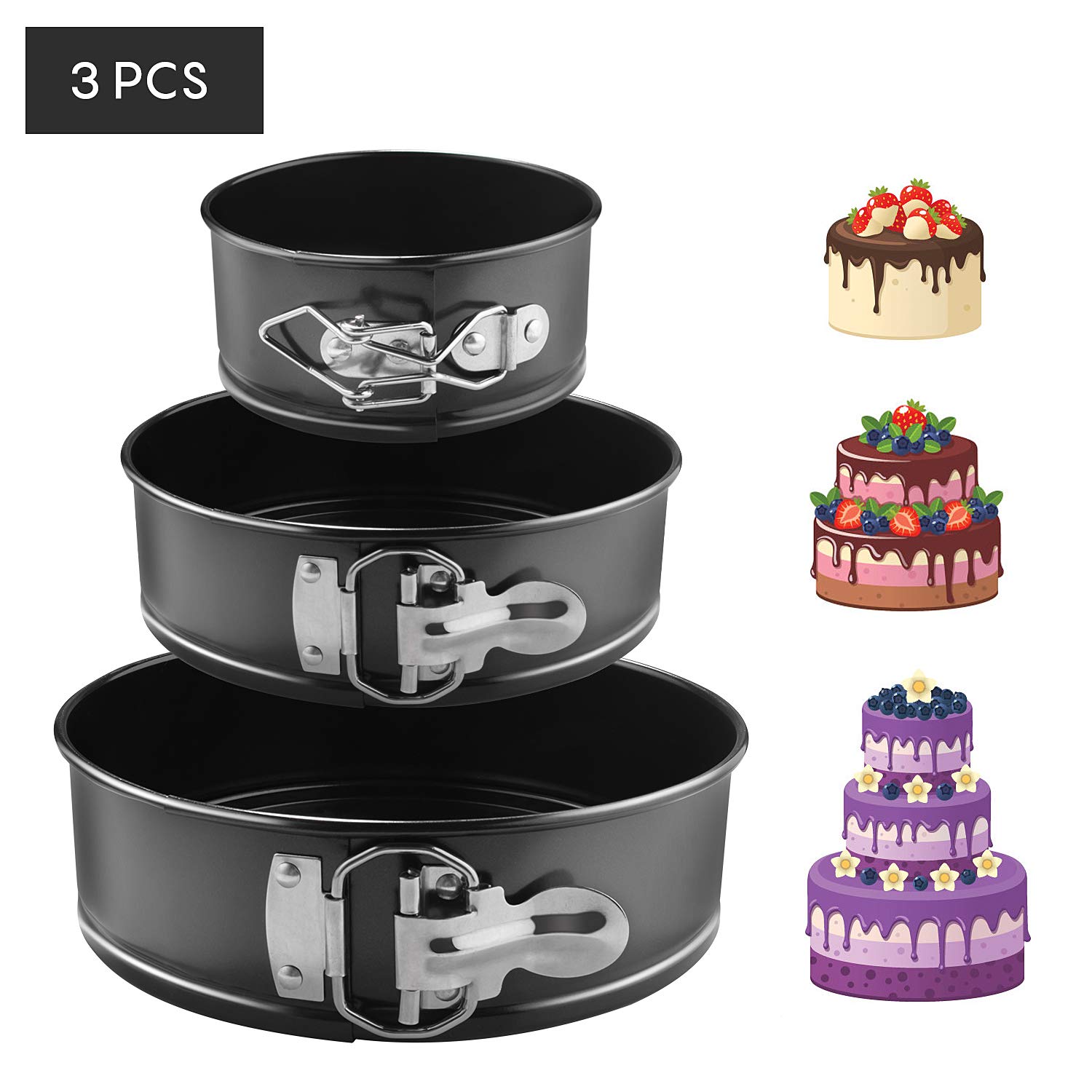 Moule A Muffins Moule A Cake Silicone Bricolage Trois Couches Moule A Gateau Cuisson Moule A Gateau Rond Ensemble Anniversaire De Mariage Gateau Ustensiles De Cuisson Moule Cuisine Maison Moules Multi Cavites