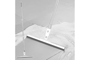 Silicone Floor Squeegee for Shower - Water Scraper Dust Clean Rubber Wiper Magic Broom Sweeping Water,Pet Hair Remover for Ca