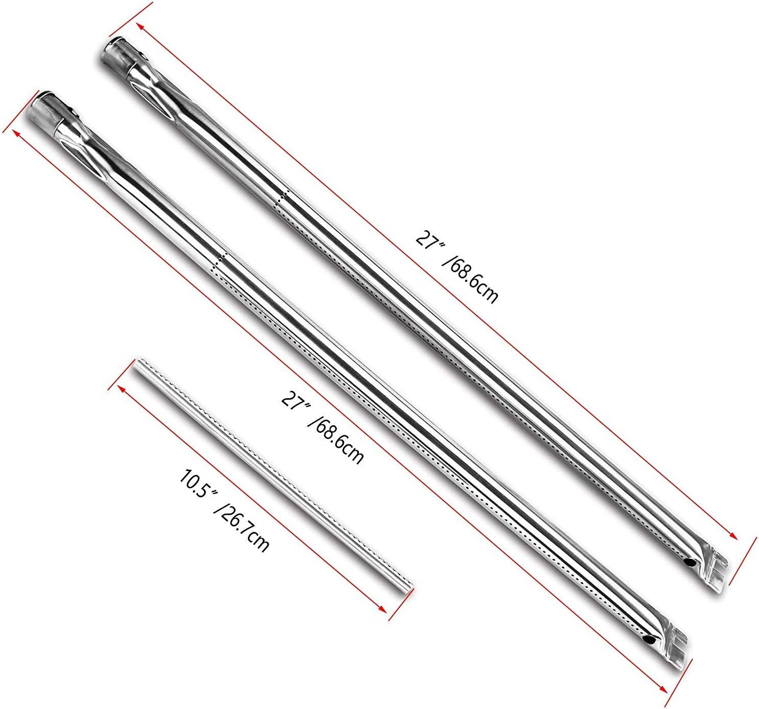 LOKHING 68.6CM Burner Tube Set Replacement for Weber 7507, Spirit S-200, S-210, E-200, E-210, Spirit 500, Spirit 500LX - Image 3