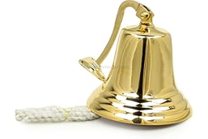 11.5" Brass Authentic Nautical Marine Boat Bell | Pirate's Exclusive Collection of Metal Gifts