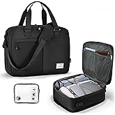 COSCOOA 18x14x8 inches Ttravel Duffel Bag for Spirit Frontier Airlines Personal Item Bag, 32L Travel Duffel Bag Large Overnight Weekender Bags for Gym, Business Trips, Sports and Hospital,Black